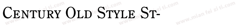 Century Old Style St字体转换